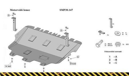 SMP30.147 - Motorvédő lemez (13396T)