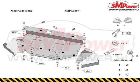 Seat Exeo, 1.9, 2.0, TDI, 2009- | SMP02.207 -  Engine Protection Plate