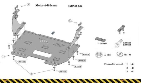 SMP08.064 RWD - Engine Protection Plate (16122T)