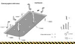   Hyundai Terracan Fuel Tank Protection Plate - SMP99.072 (19228T)