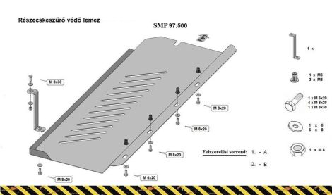 SMP97.500 - Részecskeszűrő védő lemez (19307T)
