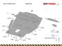 Dacia Duster acél motor, váltó, hűtő, első lökhárító védő lemez SMP06.049 (20927T)