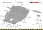 Dacia Duster III alumínium motor, váltó, hűtővédő lemez - SMP06.049ALU  (24567T)